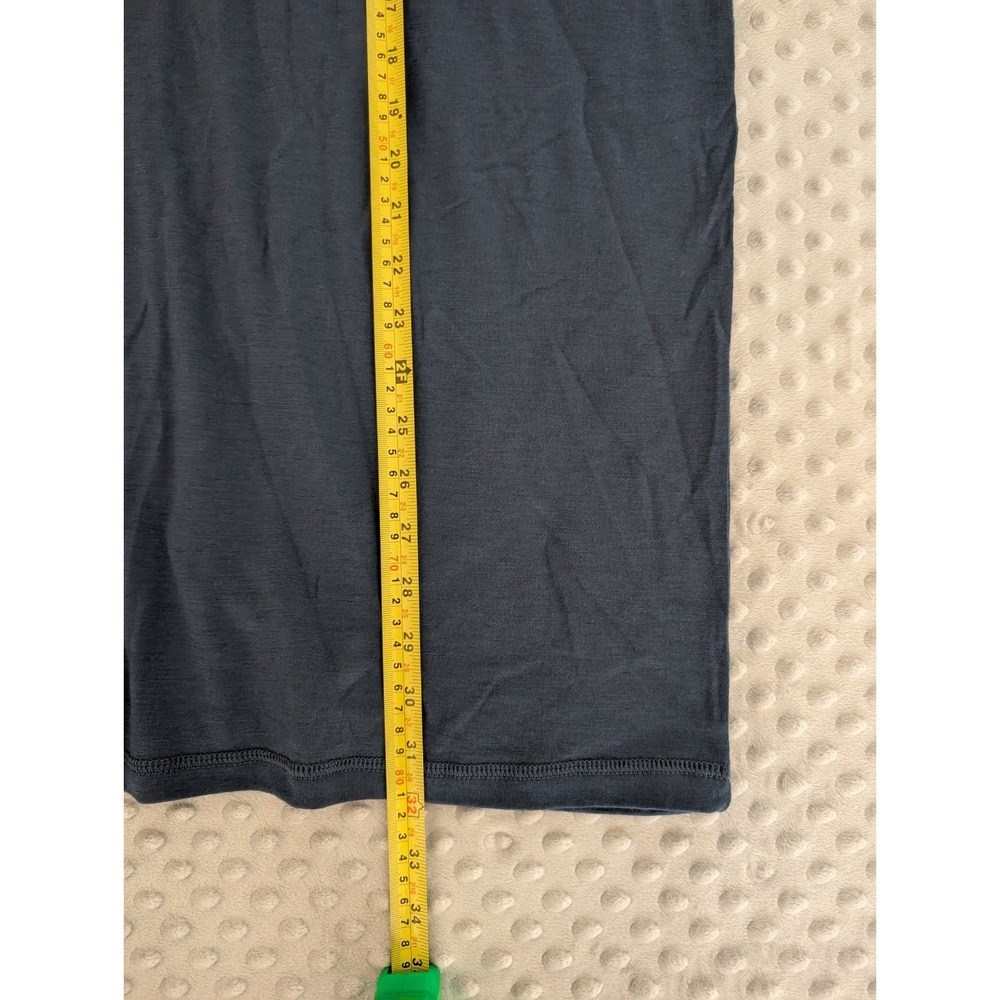 Woolly Merino Wool Shirt Men's 2XL Blue Short Sleeve Knit Button-Up Hiking NEW - Picture 8 of 8
